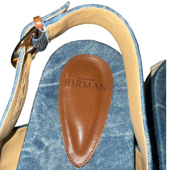Alexandre Birman Clarita Sport Tractor Denim Blue US Size 10.5 Made in Brazil. - Picture 7 of 12